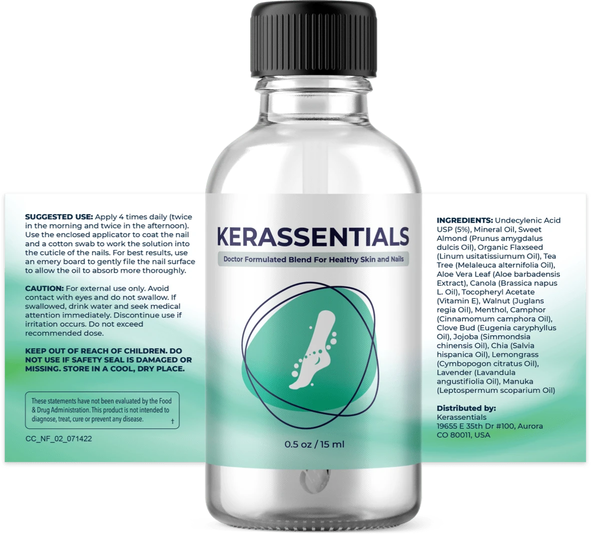 Kerassentials bottle and packaging